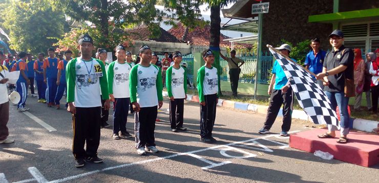 Lomba Gerak Jalan Cepat 8 Km, IPNU Rembang Kenalkan CBP