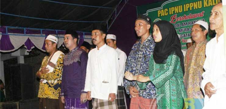 Sholawatan Jadi Ajang Pemerkuat Ranting IPNU IPPNU se Kaliori