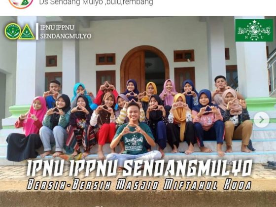 PELAJAR NU SENDANGMULYO BERSIH MASJID