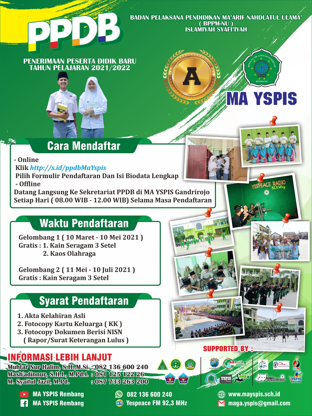 PPDB MA YSPIS 2021