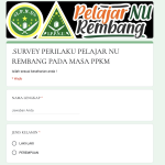 SURVEY PERILAKU PELAJAR NU REMBANG PADA MASA PPKM